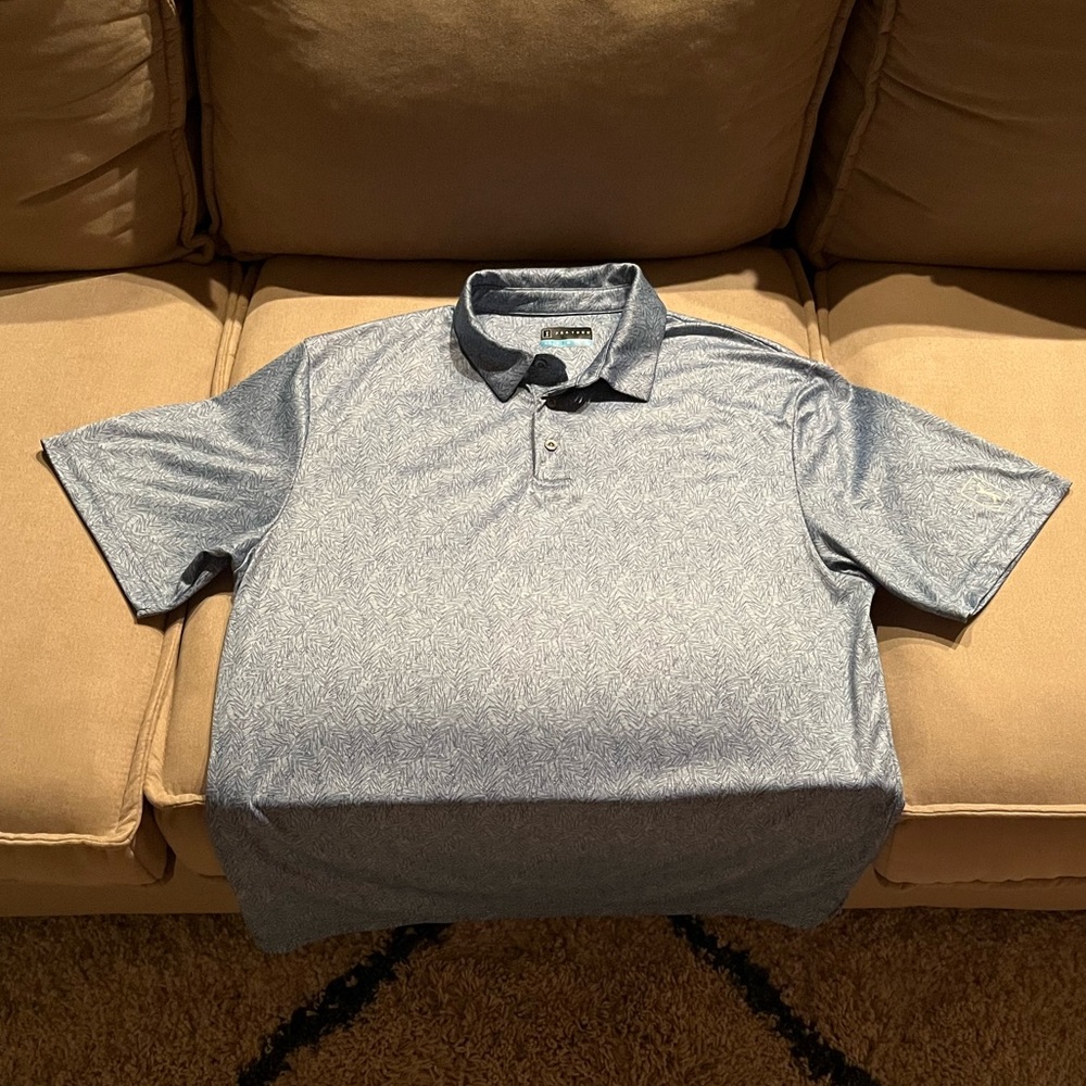PGA Tour Floral Pattern Golf Shirt